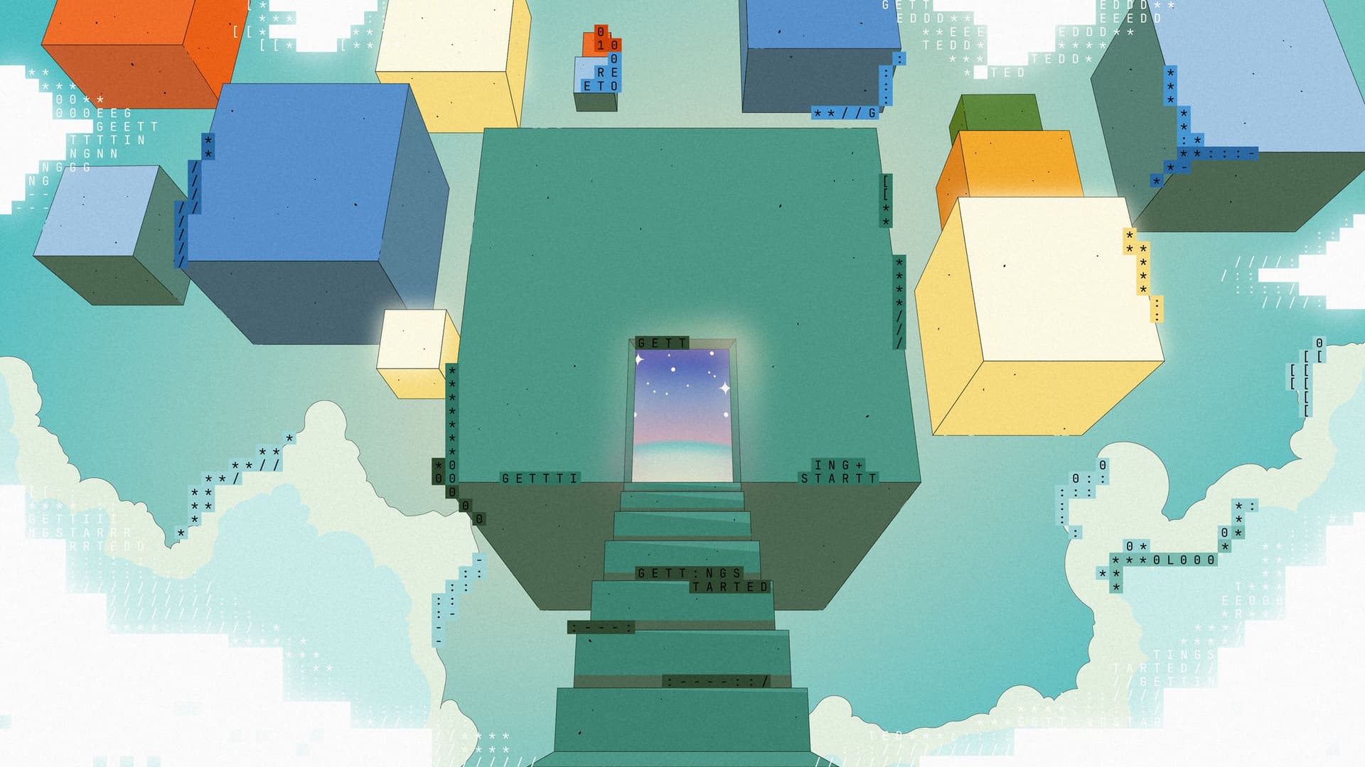 Stylized "Getting Started" image