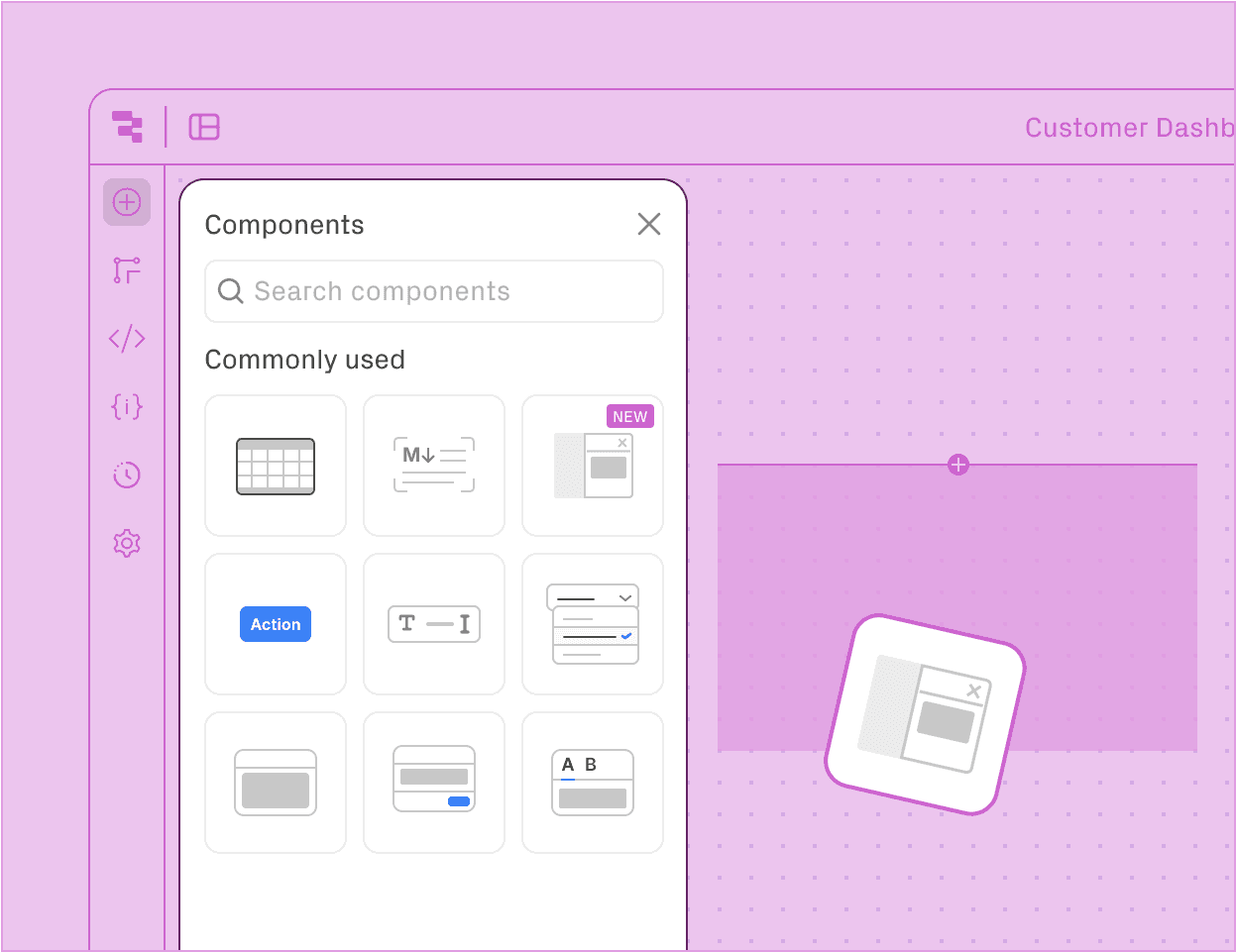 Retool product UI showing maximize developer productivity