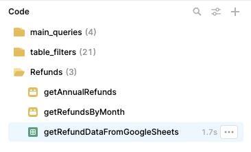 Adding a new query and two additional transformers for Refunds data