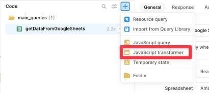 Creating a JavaScript transformer