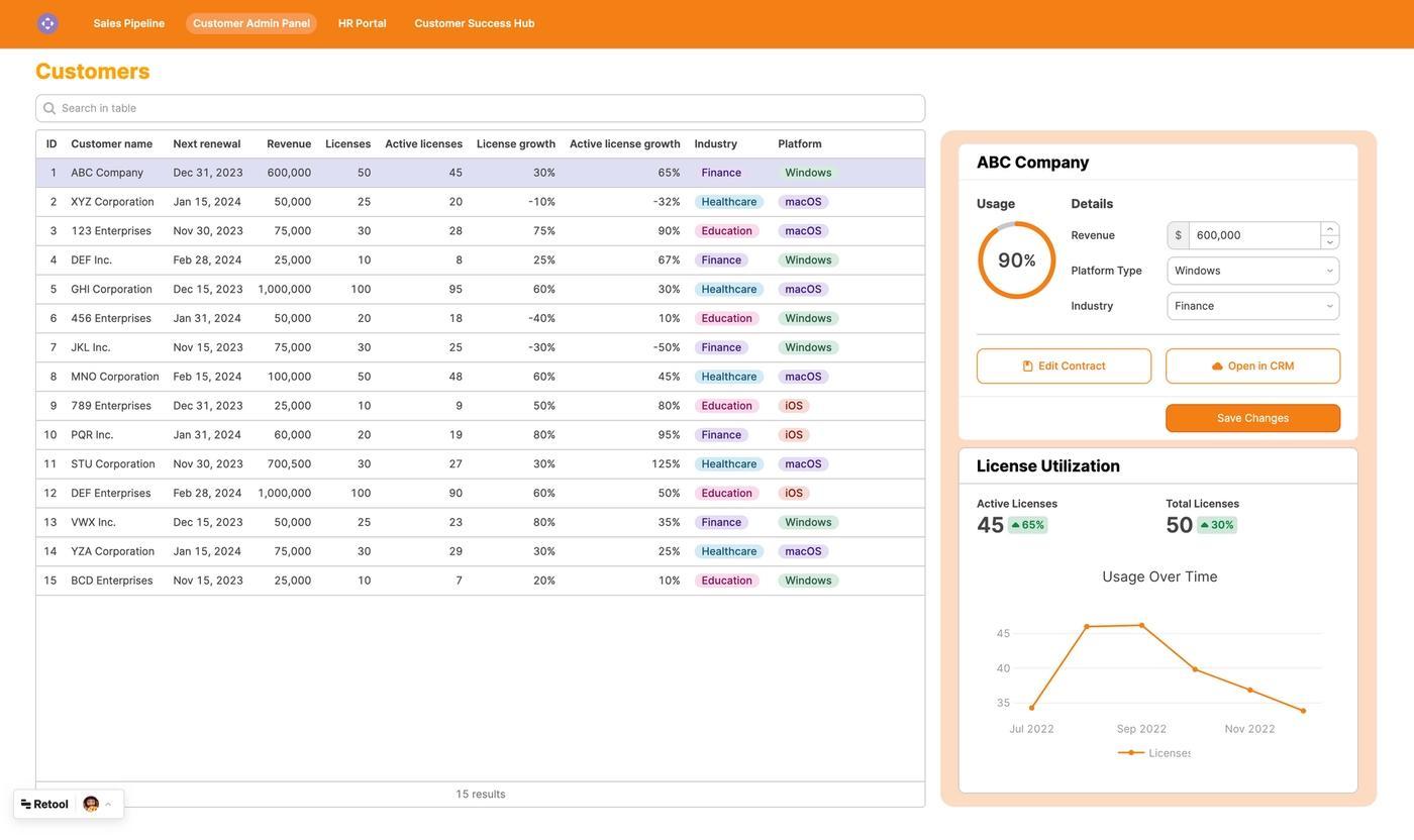 Behold, a streamlined Retool-built admin panel for Firebase. 