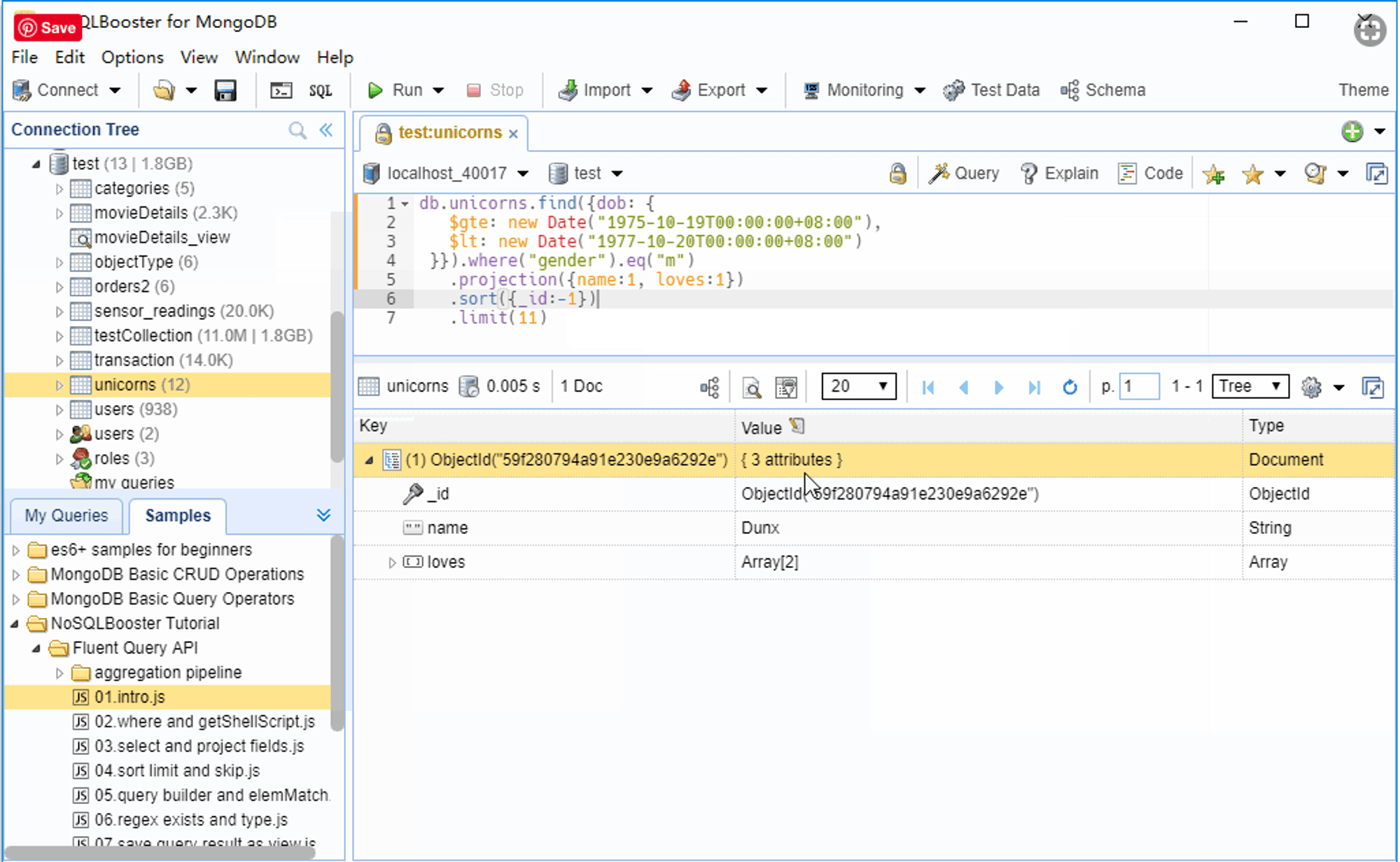 Image courtesy of NoSQLBooster