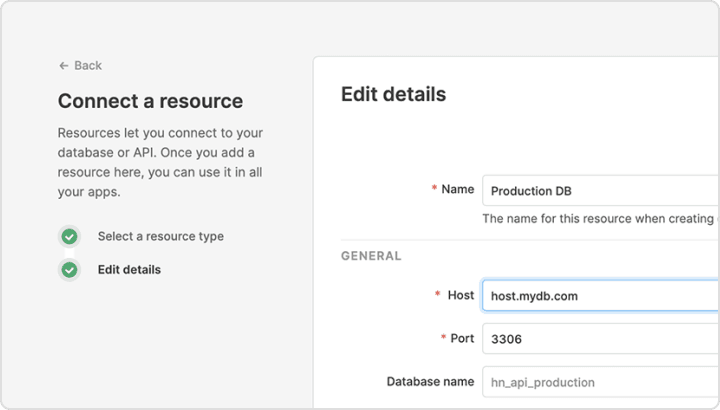 Connect to your MySQL database in minutes