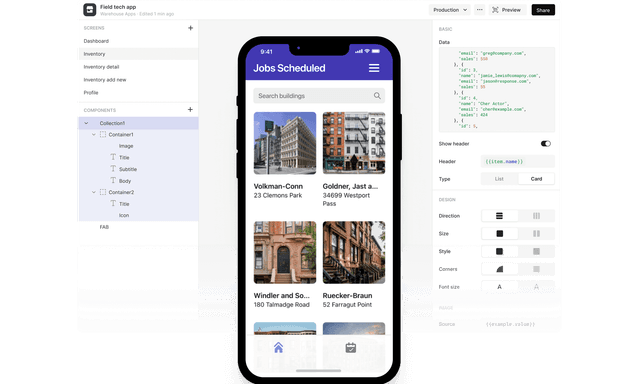 feature for Field Service Dispatch Mobile App